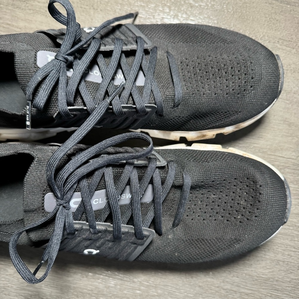 On Running Cloudswift Black And White Tennis Shoes Sneakers 11.5 - Picture 7 of 14
